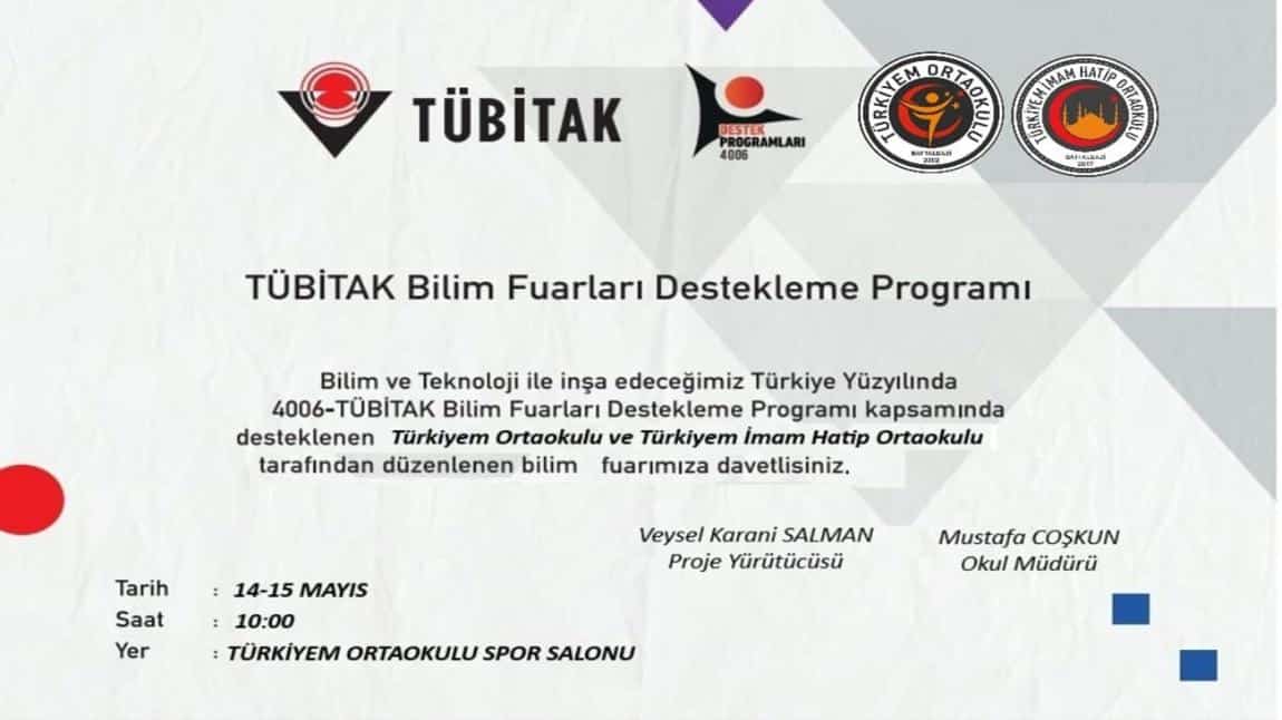TÜBİTAK BİLİM FUARIMIZA DAVETLİSİNİZ