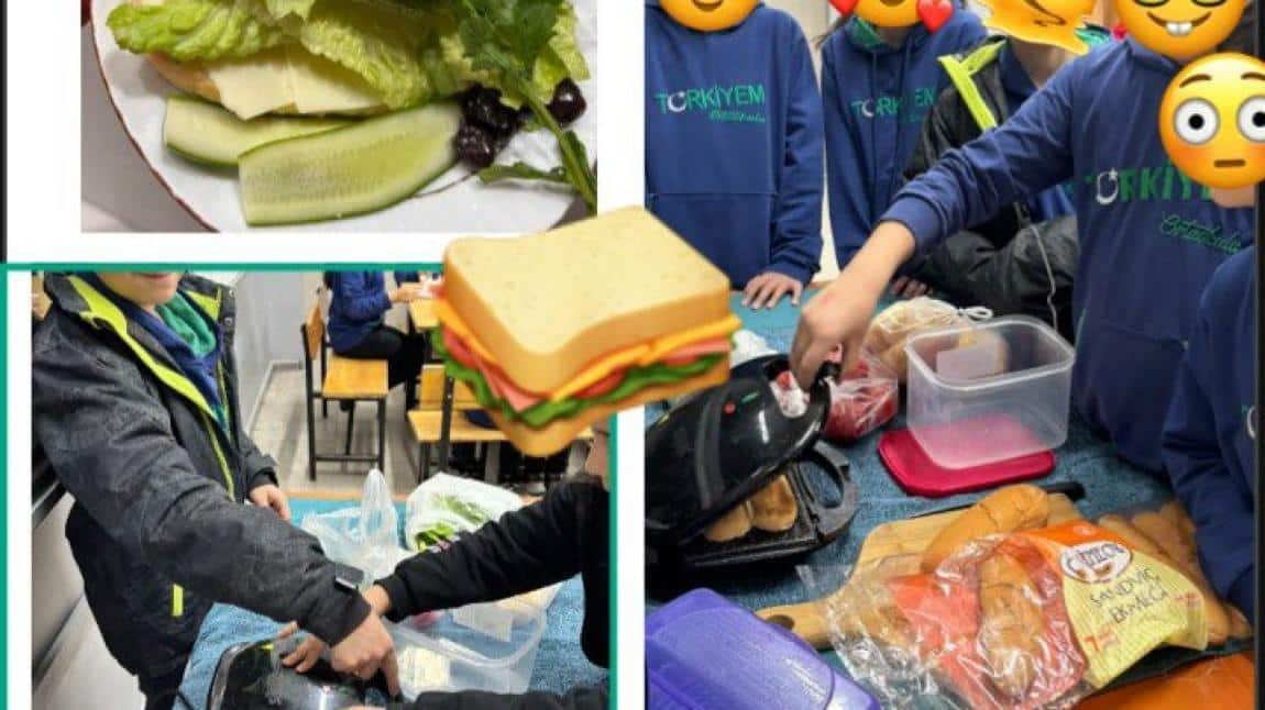 We made a healthy sandwich day